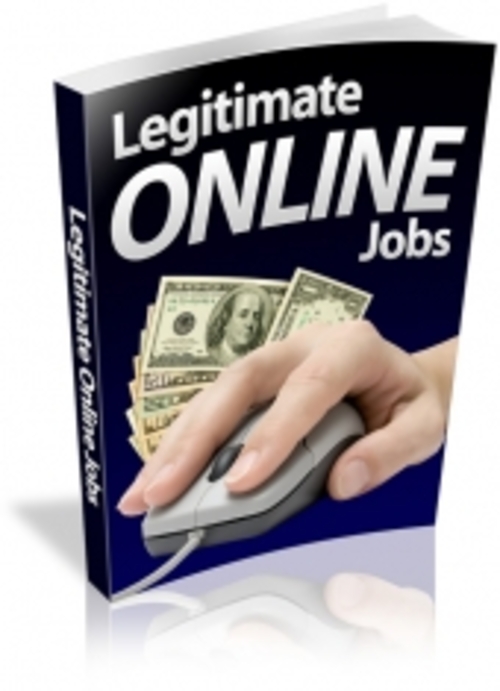 Product picture Legitimate Online Jobs - Ebooksnz